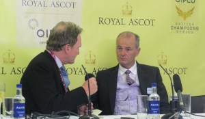 Trainer Eddie Lynam (right) was in sublime form at Royal Ascot with three winners.