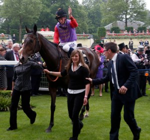 Estimate and Ryan Moore after winning The Gold Cup  Pic Dan Abraham - racingfotos.com  Royal Ascot 20.6.13 THIS IMAGE IS SOURCED FROM AND MUST BE BYLINED "RACINGFOTOS.COM"