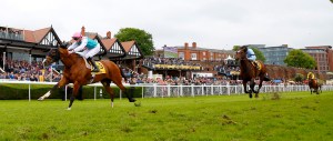 Noble Mission and James Doyle winning The Betfair Price Rush Huxley Stakes Chester 8.5.14 Pic Dan Abraham - racingfotos.com THIS IMAGE IS SOURCED FROM AND MUST BE BYLINED "RACINGFOTOS.COM"
