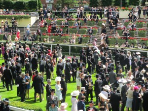 The parade ring at Royal Ascot.