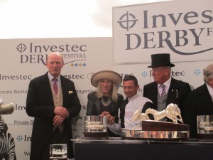 John Gosden (left) won the Investec Derby with Golden Horn and the Dubai Duty Free Irish Derby with Jack Hobbs.
