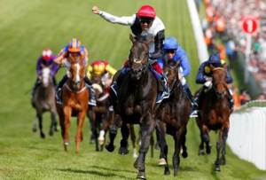 Golden Horn wins the 2015 Investec Derby. (Pic: Courtesy of Great British Racing).